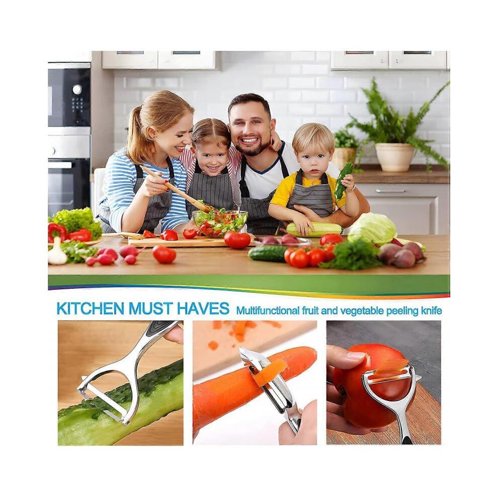 2PCS Peeler Set, Premium Stainless Steel Peelers, Fruit and Vegetable Peeler, Sharp Blade