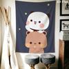 BUBU&DUDU Wall Tapestry Aesthetic Wall Hanging Printed Fabric Blanket Decorative Tapestries for Bedroom Living Room Home Decor