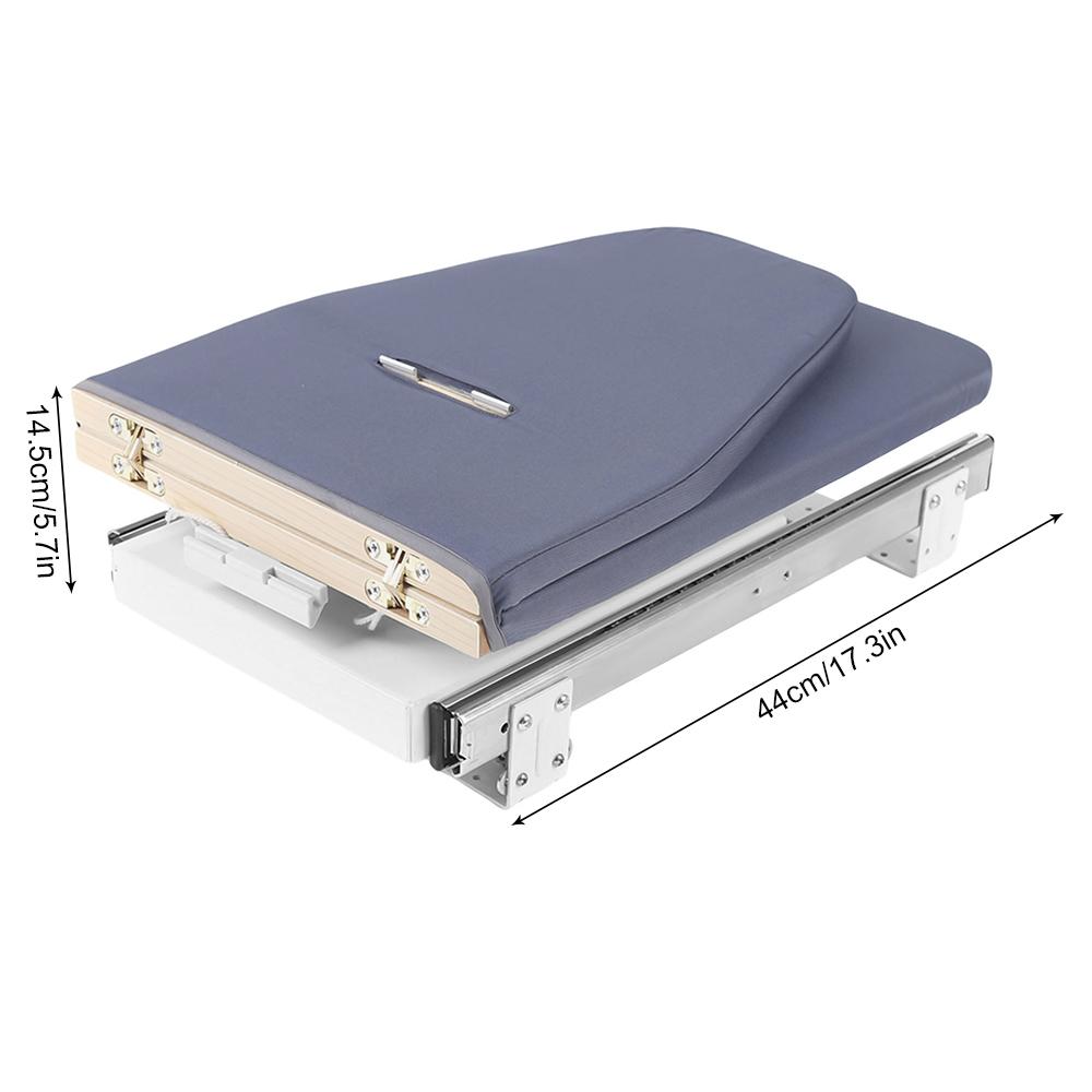 Серый Вращающийся на 180° Выдвижной Гладильный Стол Шкаф Складной Выдвижной Убирающийся