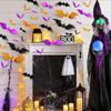 72/120Pcs 3D Bat Wall Stickers Realistic Pattern Easy To Install Wall Decals Halloween Decorations Party Supplies