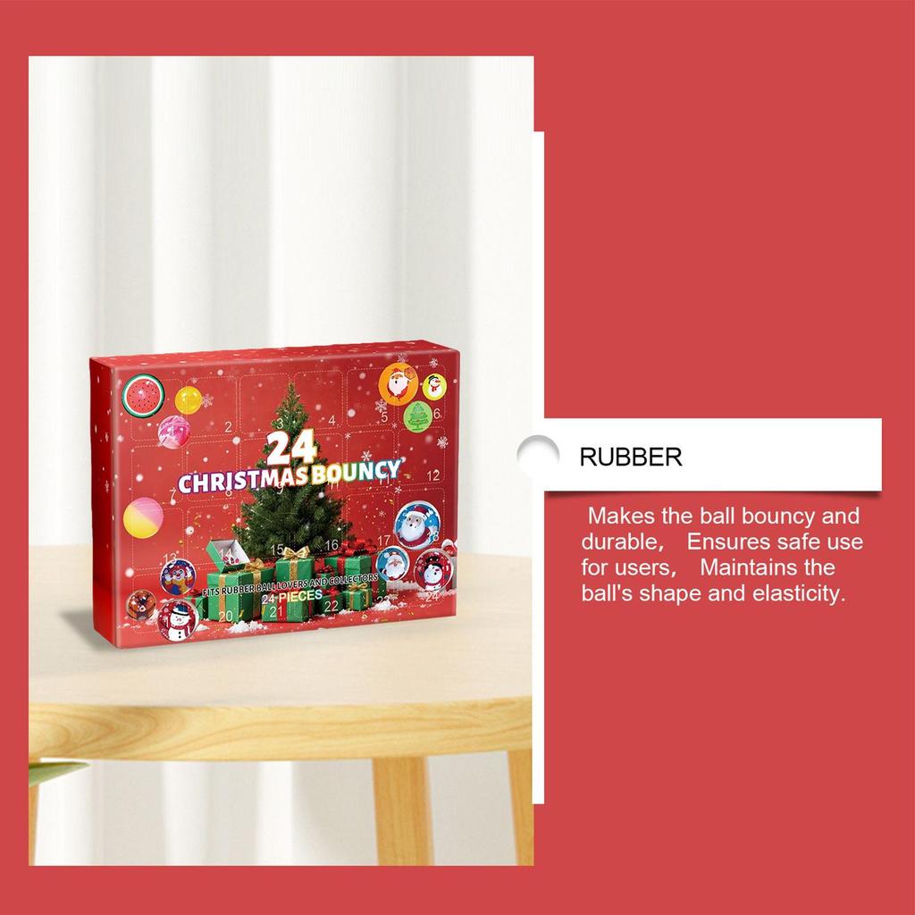 Рождественский Адвент-календарь 2025 24 дня Игрушки-прыгуны Детская праздничная коробка для обратного отсчета Снятие стресса Рождественский подарок для мальчиков и девочек