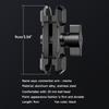 Securely Clamp-Camera Phone Aluminum Alloy RAM Mount Double Socket Arm for 1-Inch Diameter Ball Holder 3.54in Long