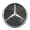 Автомобильная наклейка 2025 Горячая Для Mercedes Benz Хромированная Серебристая И Глянцевая Черная Звезда Эмблема На Переднюю Решетку Автомобиля Подсвечиваемый Логотип Для Merced