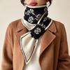 Long Knit Scarf Women Autumn Winter Double Layer Cold Proof Warm Neck Warmer Versatile Neck Cover