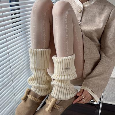 Вязаные многослойные рукава для носков jk Calf Sock Sleeves Slim Leg Sock Sleeves Women's Leg Sleeves