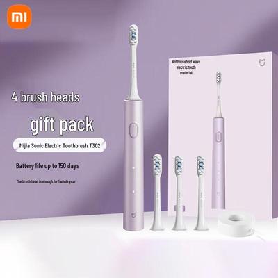 Звуковая электрическая зубная щетка Xiaomi T302, китайская вилка (адаптер в комплекте)