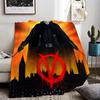 Classic Hackers Movie V For Vendetta Throw Lightweight 240g Flannel Blanket Soft Skin-friendly for Summer Cooling