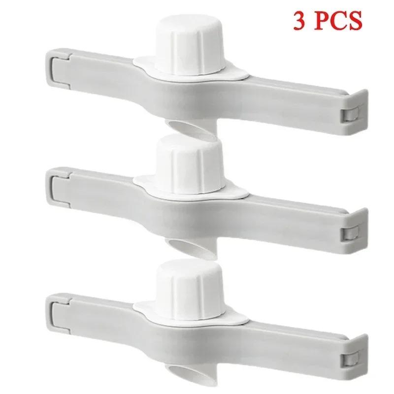 Screw Cap Sealing Clip Kitchen Seasoning Bag Milk Powder Salt Bag Sealing Clip Reuseable Snack Food Dispenser Nozzle with Lid