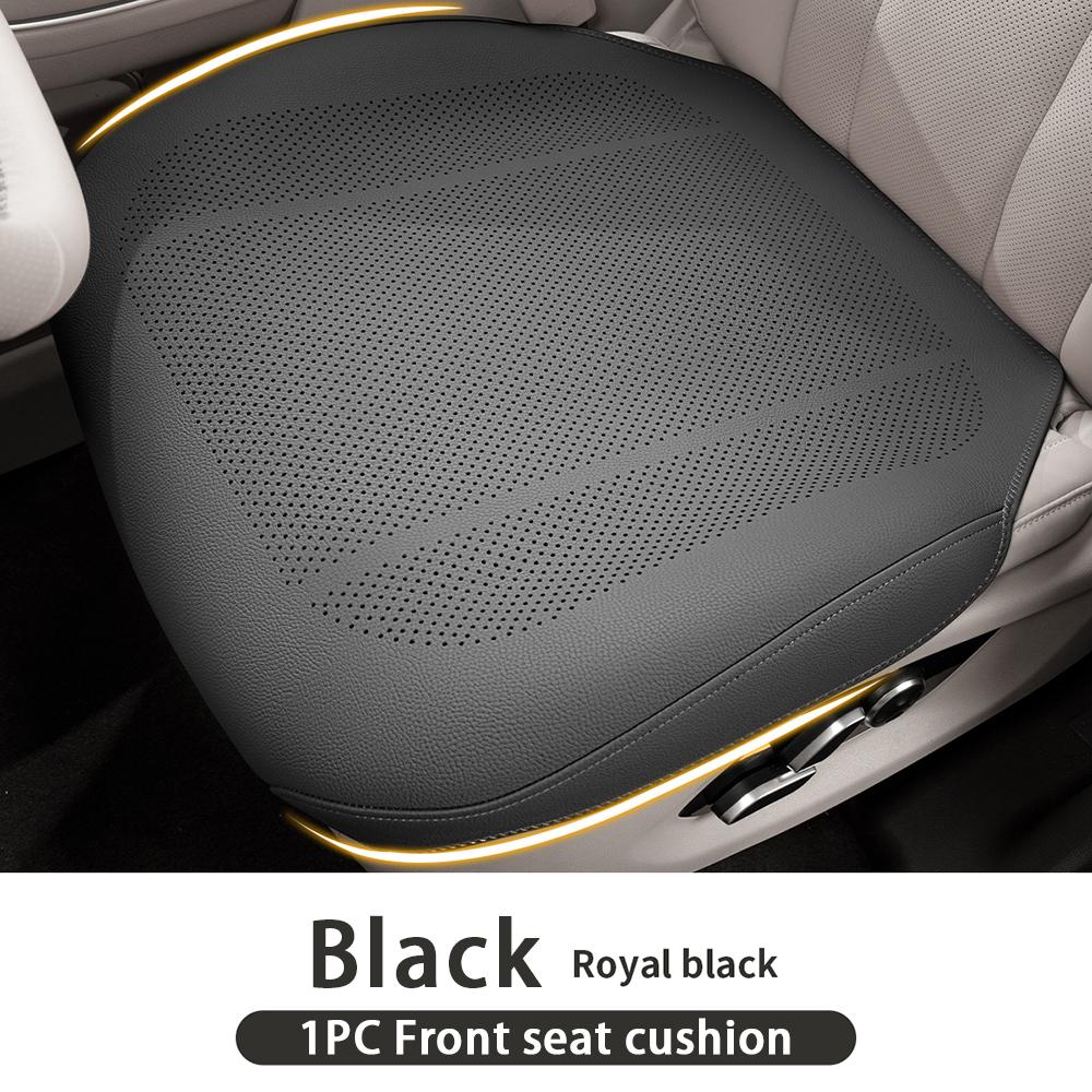 Four Season Universal Car Seat Cushion Leather Protector Mat Breathable High Rebound Sponge Seat Cover Interior Accessories