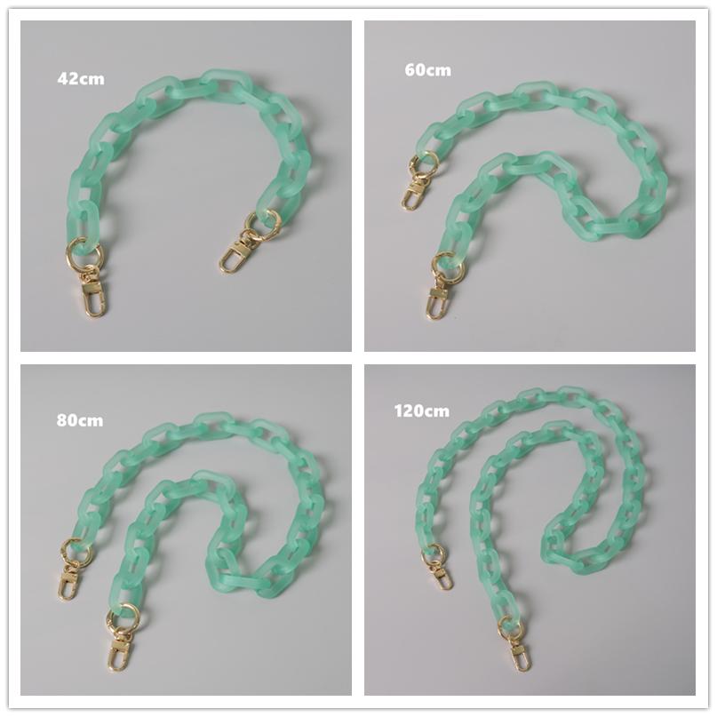 Новая модная женская сумка, аксессуар, съемные детали, сменная цепочка, милый матовый ремешок, женская акриловая цепочка на плечо с ручкой