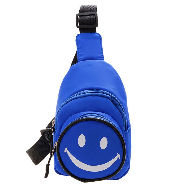 Детская сумка 2024 года, новая сумка через плечо с милым иностранным смайликом, маленькая нагрудная сумка для мальчиков и девочек, мини-сумка-мессенджер