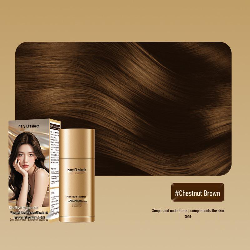 Растительный Цветочный Ароматный Стержень-Краска для Волос: Быстрое закрашивание седых волос, Временный стик для укладки волос, Водостойкий и устойчивый к поту