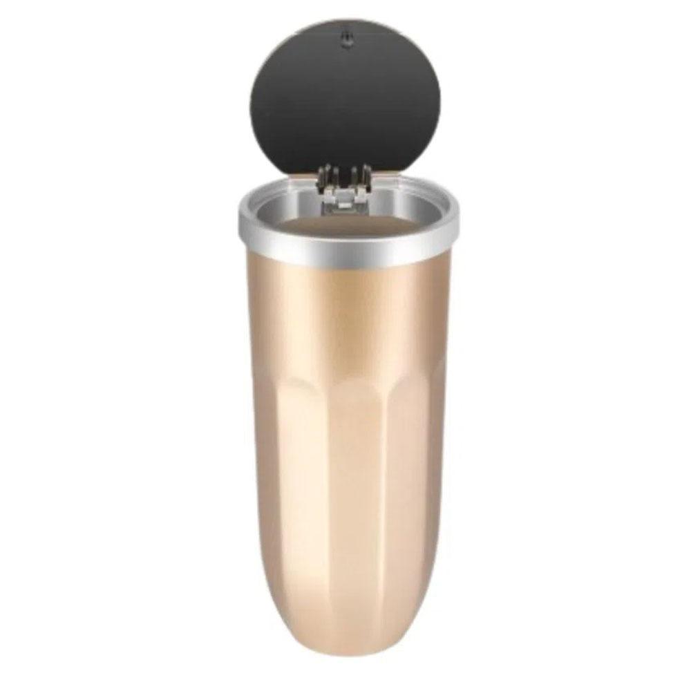 Pressing Type Car Trash Bin Can with Lid Car Interior Rubbish Bag Auto Garbage Container  for Auto