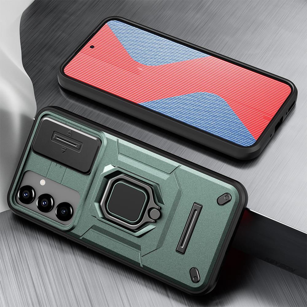 KEYSION Противоударный чехол для Samsung A54 5G A34 A24 A14, защитное кольцо для объектива камеры, чехол-подставка для телефона для Samsung A14 LTE