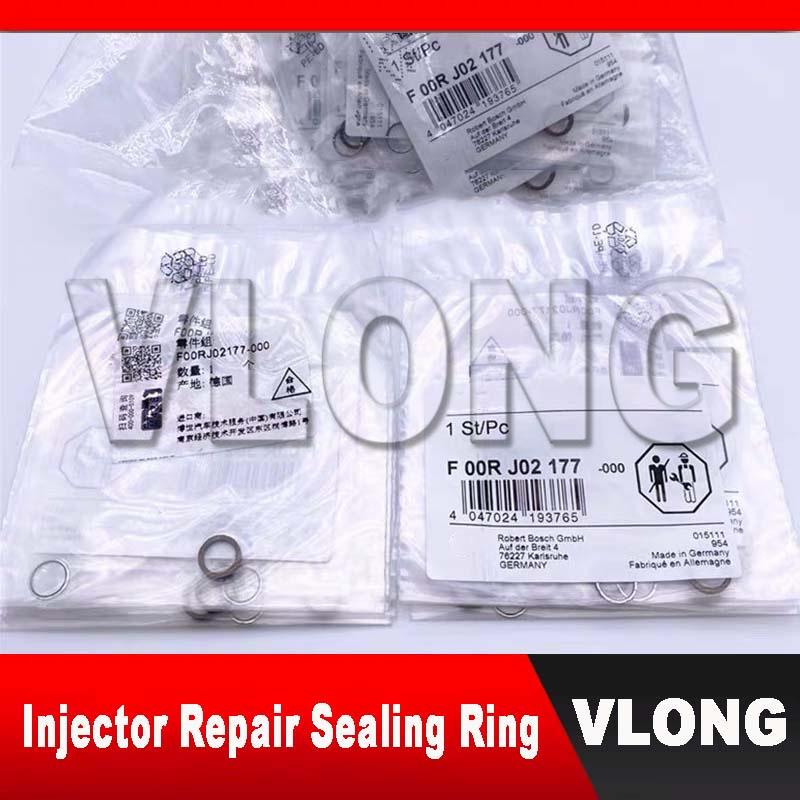 100 Sets New Diesel Repair Sealing Ring F00VC99002 Common Rail Diesel Fuel Injector Valve Repair Kit Oil Seal F00RJ02177