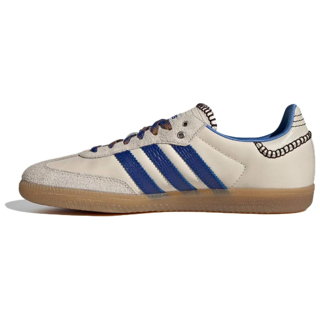 Wales Bonner X Adidas Samba Nylon Wonder Clay Royal Blue Unisex Sneakers Cream Team-Royal-Blue Wonder-White IH7756