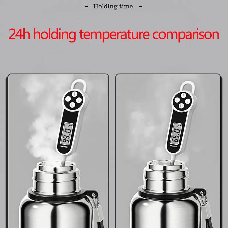 0,6/0,8/1/1,2/1,5 л термос из нержавеющей стали для путешествий, спорта, бытовой бутылки для воды, бутылки для воды, кофе, чая