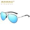 aoron Fashion Polarized Sunglasses Metal Frame Sun Glasses Driver Driving Glasses UV400 Anti-glare Eyewear for Men Women