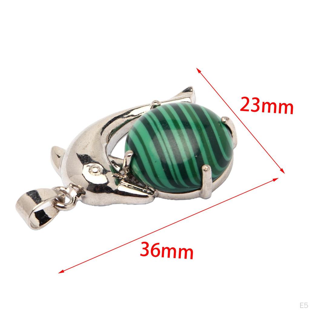 Dolphin Necklace Pendant Durable Keychain DIY Decoration Costume Jewelry Gifts for Party Valentine's