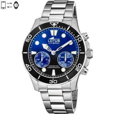 Умные часы - Lotus - Гибридные стальные - Сталь - Минеральное стекло - Водонепроницаемость 100м