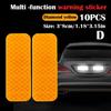Car Bumper Reflective Stickers Secure Reflective Warning Strip Tape Secure Reflector Stickers Decals Arrival Auto Styling Decal