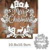1PC Merry Christmas Cutting Die Scrapbooking Stencil Template for DIY Embossing Paper Cut Frame