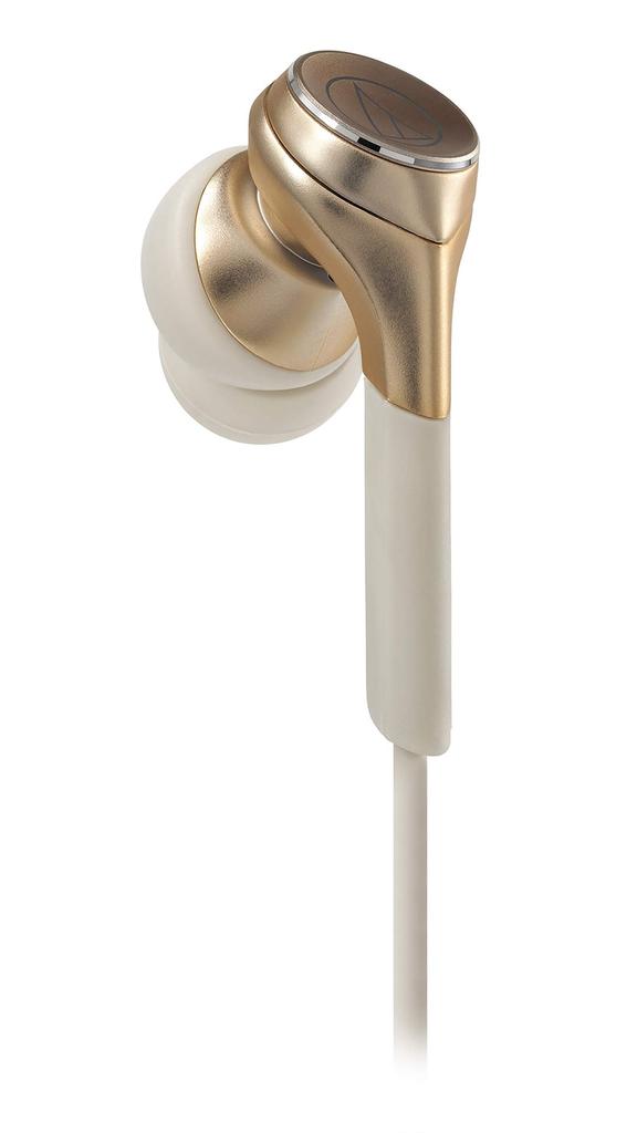 SOLID BASS Глубокий звук Шампань CG Наушники-вкладыши Audio-Technica, Проводные, Бас, Совместимые с высоким разрешением, Золотой, ATH-CKS770X