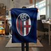Bologna FC 1909 pattern Flannel Blanket, High quality Comfortable for All Seasons, Home Decor, Warmth and Comfort, Perfect for Gifts.