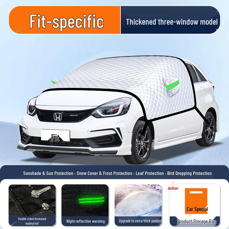 Солнцезащитная шторка для Honda Fit 4-го поколения: Теплоизолирующий козырек, Зонт, Занавеска, Чехол на лобовое стекло.