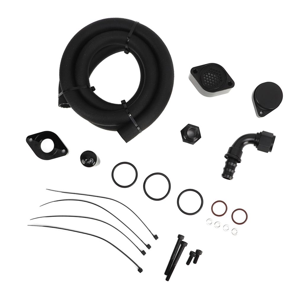 CCV Reroute Engine Ventilation Kit Engine Crankcase Breather Set Replacement for FORD SUPER DUTY