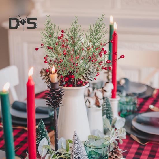 20 шт. искусственные сосновые ветки многоразовые искусственные зеленые листья для поделок поделок реквизит для фотографий домашнее рождественское украшение