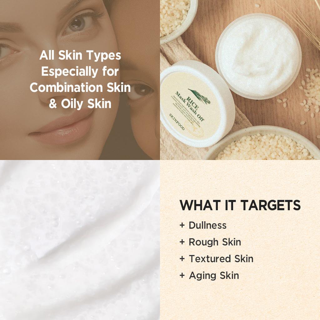 SKINFOOD Rice Mask Wash Off 120gr