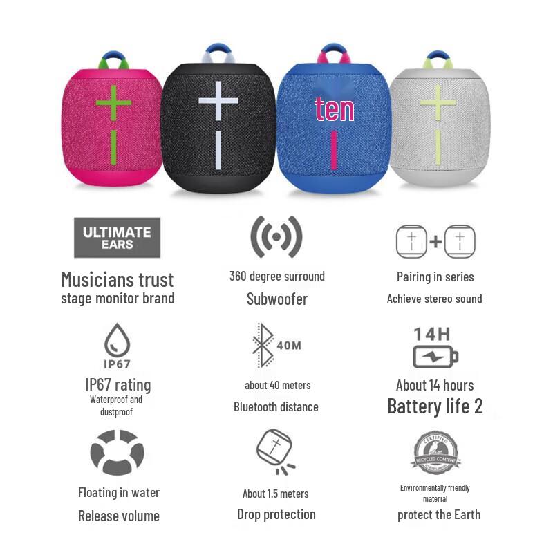 Портативная Bluetooth-колонка Logitech WONDERBOOM 3