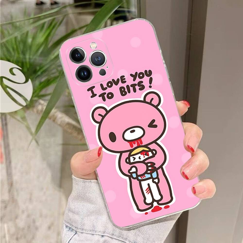 Милый G-Gloomy B-Bear Для IPhone 17 16 16e 15 14 13 12 11 Pro Max Mini Plus Чехол для телефона
