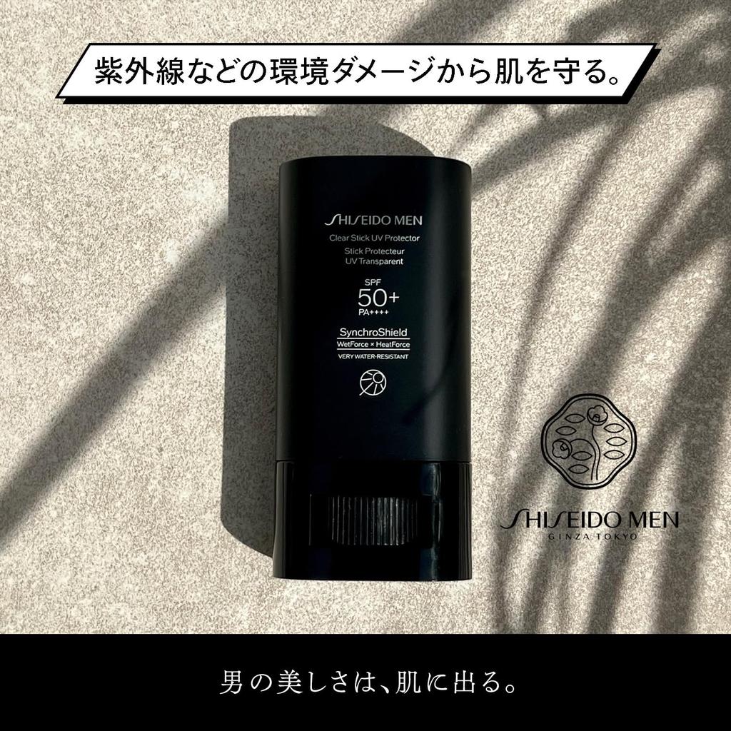SHISEIDO MEN Clear Stick UV Protector Sunscreen Citrus Woody 20g Мужской SPF50+ PA++++