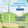 Durable Stainless Steel Teaching Pointer Telescopic Rod Finger Design Teaching Stick Classroom Finger Teachers