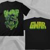 Футболка GWAR Ретро 90-е Зеленая Черная Двусторонняя