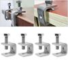 1/2/4pcs Stainless Steel C Clamps Jaw Tiger Clamp Mounting Small Desk Clamp Heavy Duty Woodworking Adjustable Fixed Holder Clip