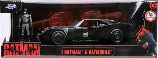 Jada Toys HOLLYWOOD RIDES Бэтмобиль Batman 2022 с фигуркой Бэтмена, готовый продукт JADA32731 1/24