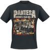 Графическая футболка Pantera Cowboys From Hell для поклонников хэви-метала, которые любят агрессивный дизайн легендарного альбома в повседневной одежде