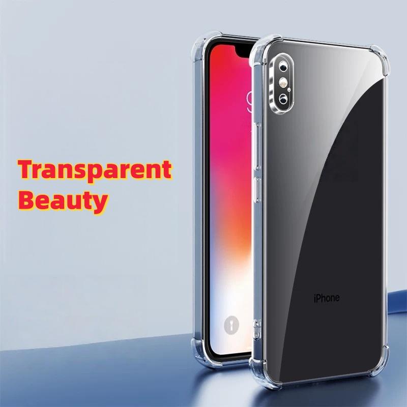 Прозрачный противоударный чехол из ТПУ для iphone Xs Max / X / XS / XR - Прозрачный