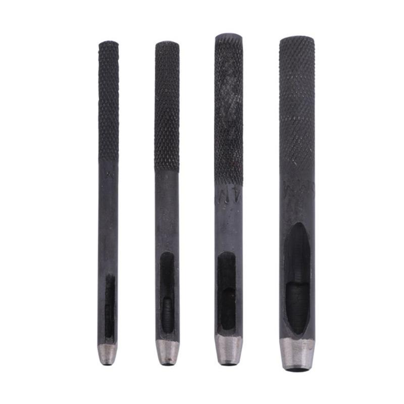 17Pcs Leather Hole Punches Set 4mm-20mm Round Hole Puncher Tool Hollow Hole Punching Tool for Leather Belt Watch Band