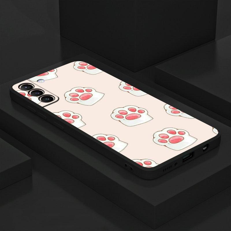 Силиконовый противоударный роскошный чехол для Samsung Galaxy S22 Plus S20 Ultra 5g S8 S7 S9 S10 S21 S21 Fe S10e, дизайнерский чехол в виде кошачьей лапы