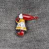Blucome Enamel Craft New Christmas Girl Brooch for Women Men Suit Scarf Hijiab Pins