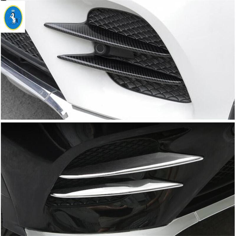ABS Auto Front Bumper Fog Lights Grille Fog Light Decor Cover Trim For Mercedes Benz GLC X253 2015 - Exterior Accessories