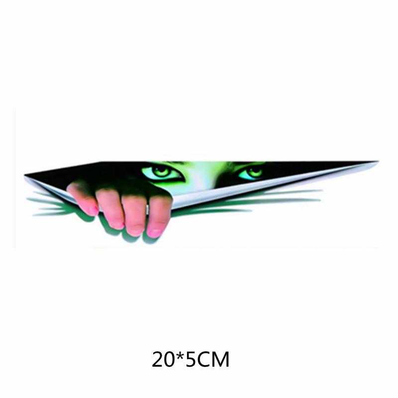 Автомобильные наклейки 3D симуляция стереоскопические автомобильные наклейки Мужские глаза черной пантеры выглядывающие автомобильные наклейки Красота симуляция глаза выглядывающие