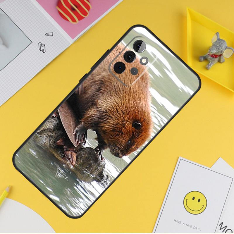 Чехол Животное Бобр Для Samsung Galaxy A15 A17 A54 A34 A14 A13 A23 A33 A53 A52 A32 A12 A56 A36 A16 A35 A55