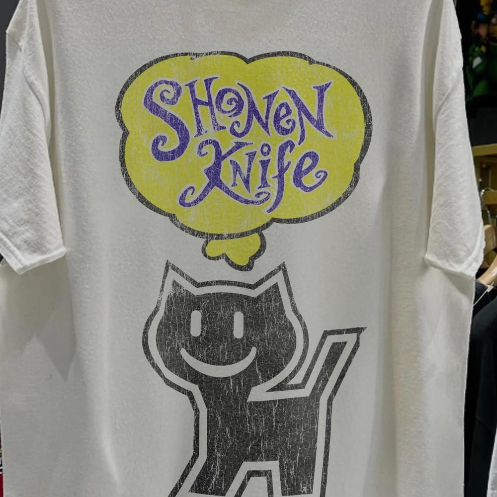 Винтажная белая футболка Shonen Knife унисекс Все размеры от S до 5XL 1F2527 Унисекс футболка