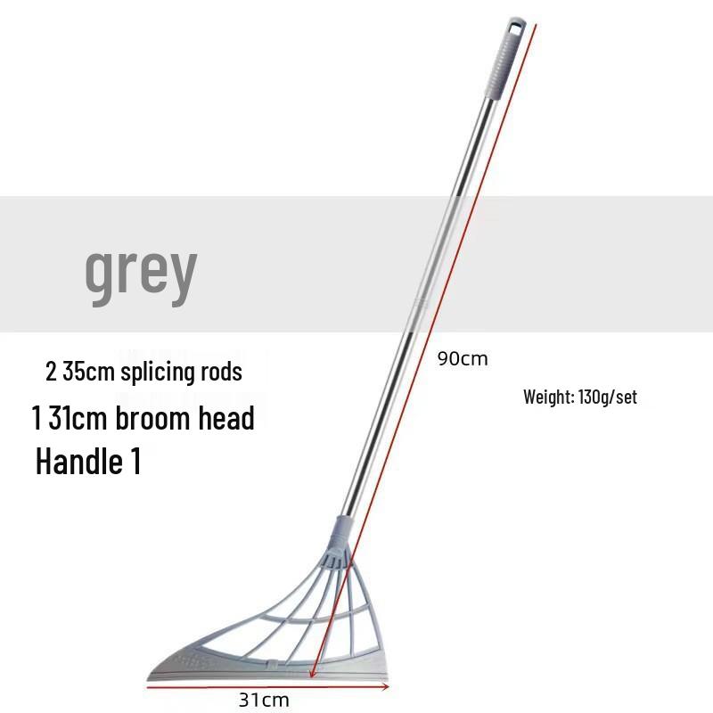 Черная волшебная метла: Скребок двойного назначения для сметания волос и воды с антипригарным покрытием с совком