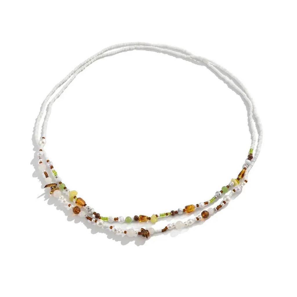 Salircon Bohemia Multilayer Colorful Acrylic Beaded Waist Belly Chain Women Summer Beach Sexy Bikini Dress Accessory Jewelry
